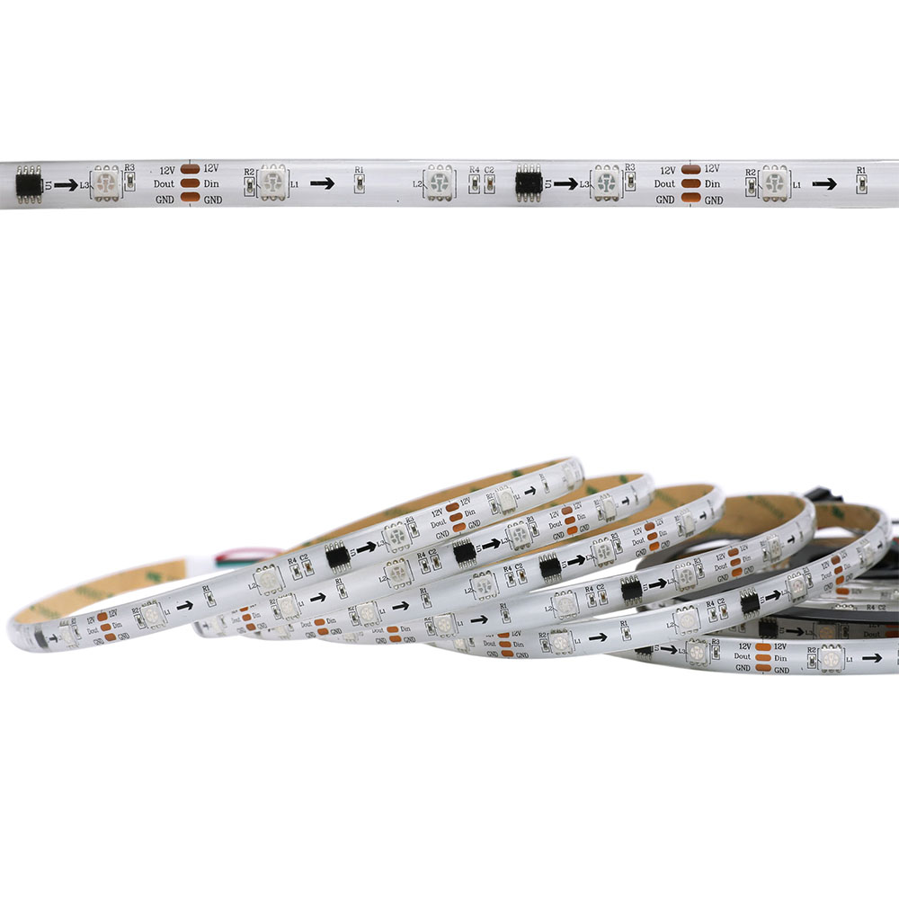 DC5V WS2812B IP65 Waterproof 9LEDs/ft Dream Color LED Strip Light DC5V WS2812B IP65 Waterproof 9LEDs/ft Dream Color LED Strip Light